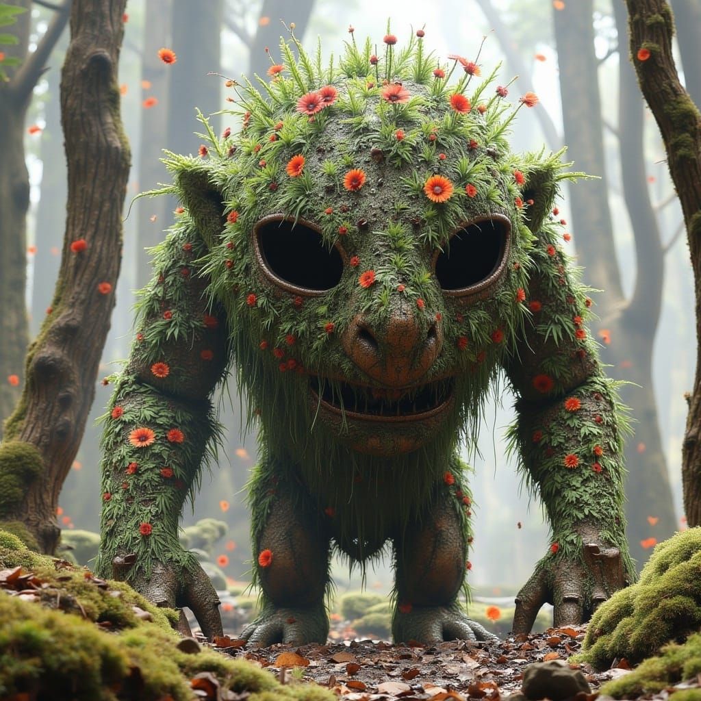 Forest Guardian with Elaborate Mask
