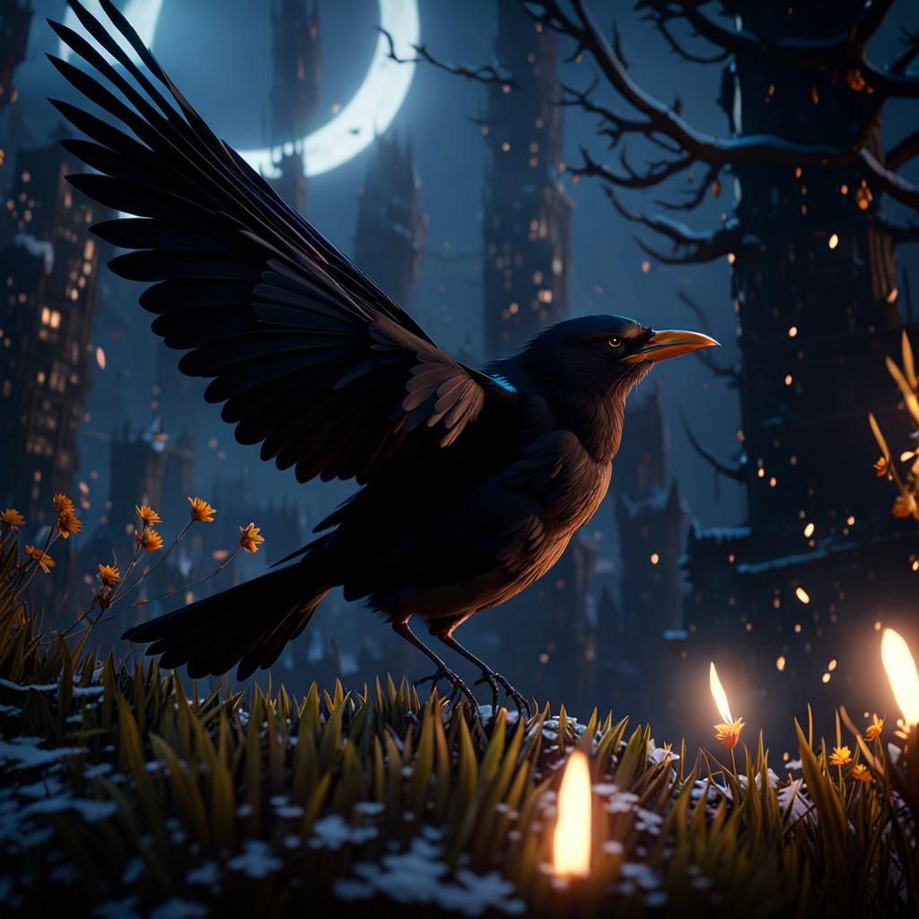 Blackbird Sings at Night: 3D Game Cinematic