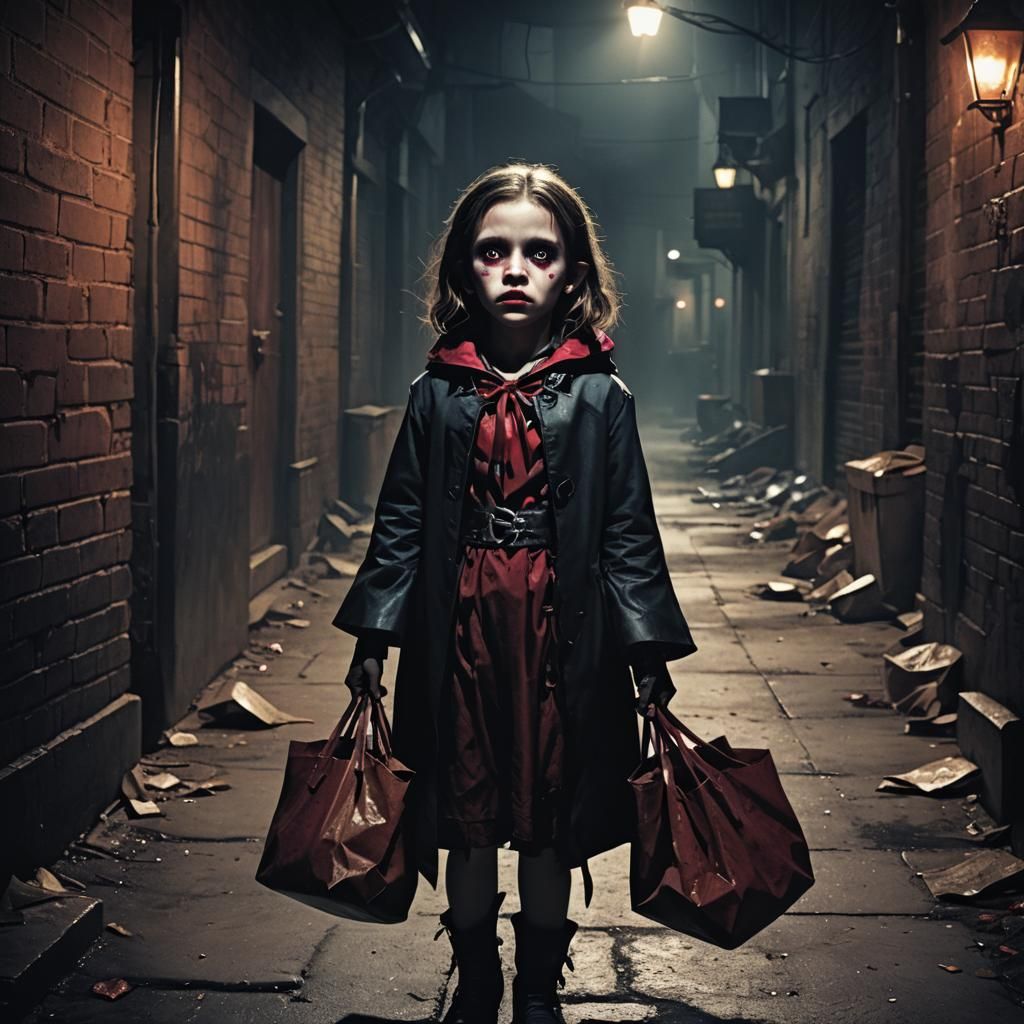 Sinister Vampire Girl Concept Art