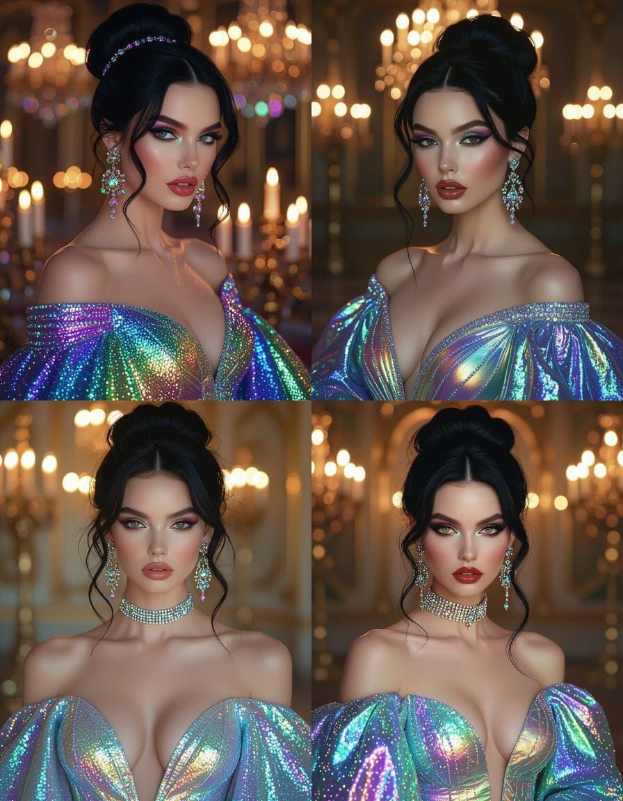 Enchanting Woman in Hyperrealistic Fantasy Portrait