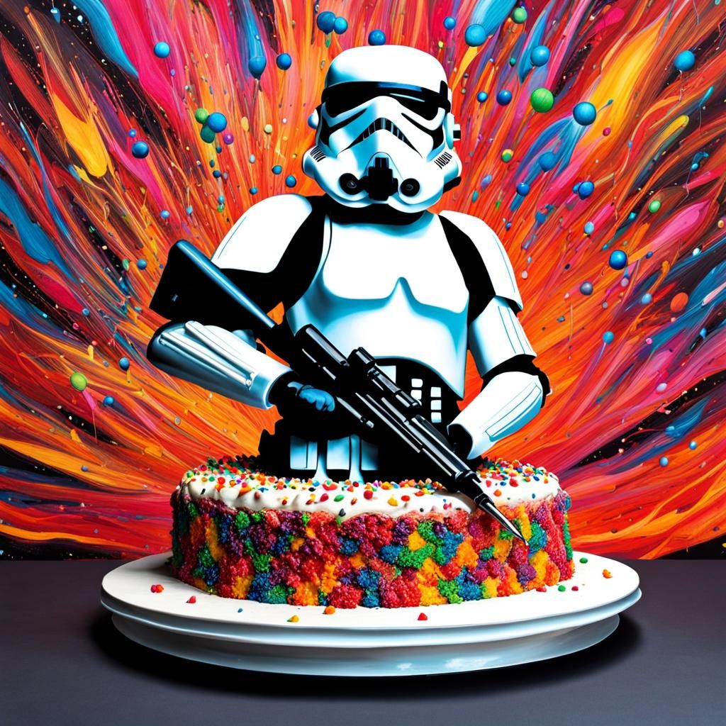 Storm Trooper Cake
