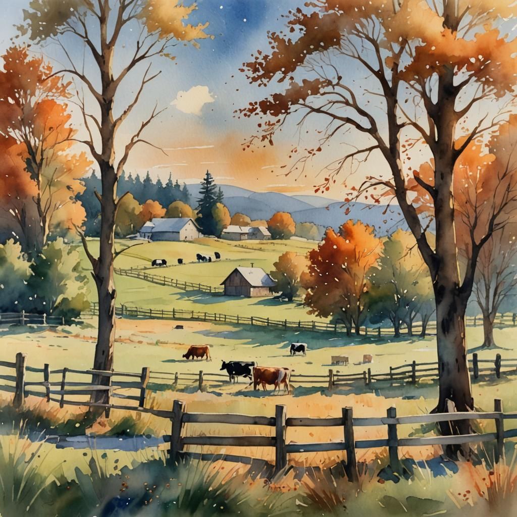 Country life scenery