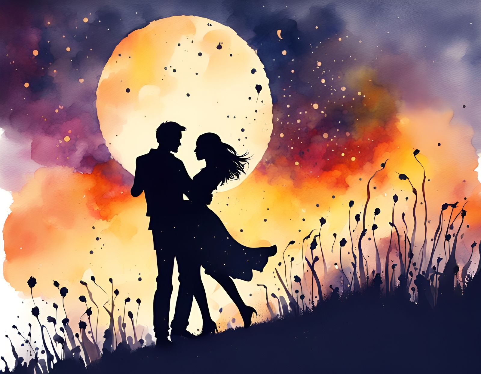 Dancing in the dark in between your arms..