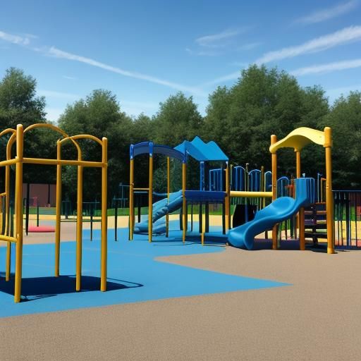 AI Generated Image of a Playground