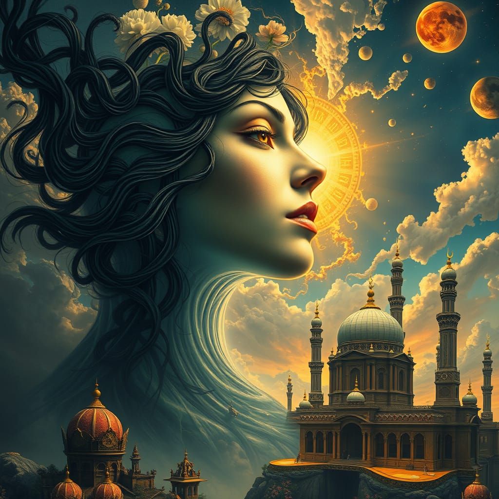 "A captivating digital art piece, reminiscent of Salvador Da...