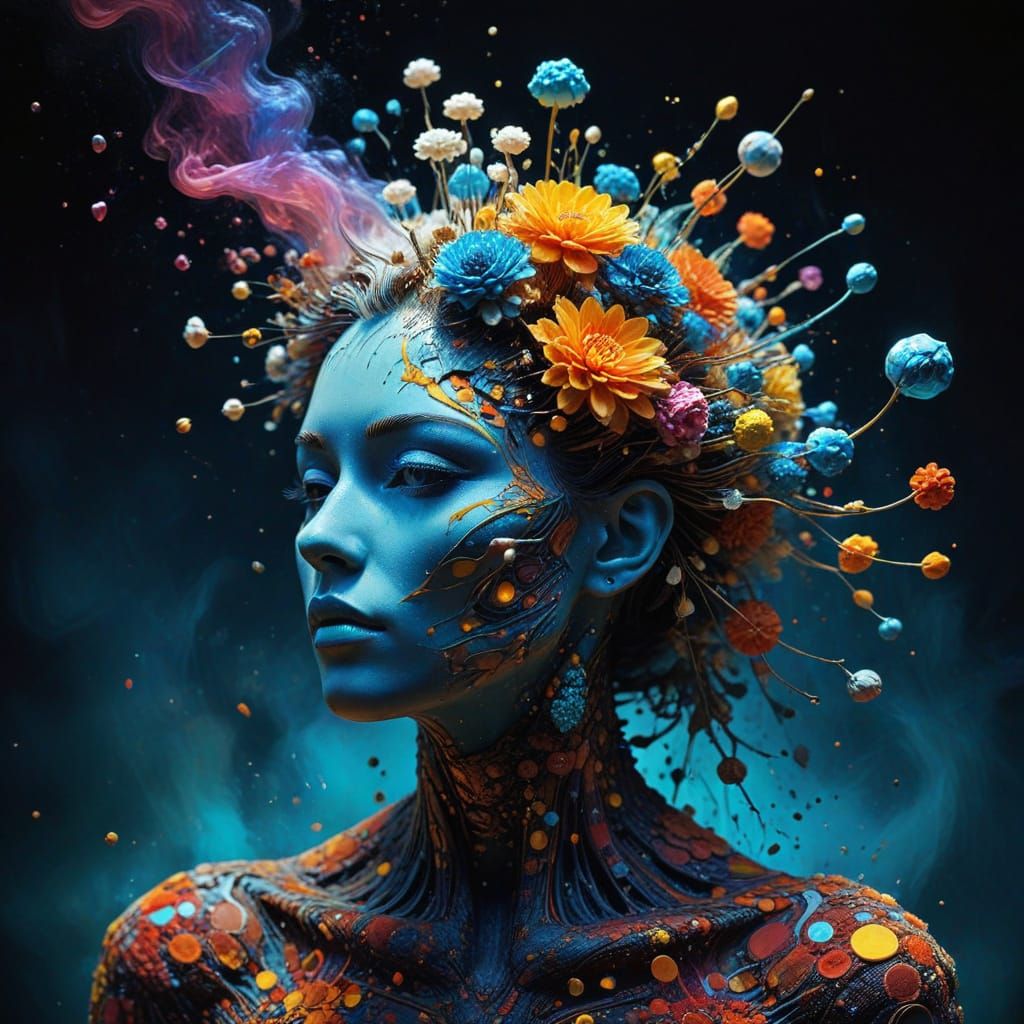 Surreal Dreamscapes Unfold in Vibrant, Kaleidoscopic Colors