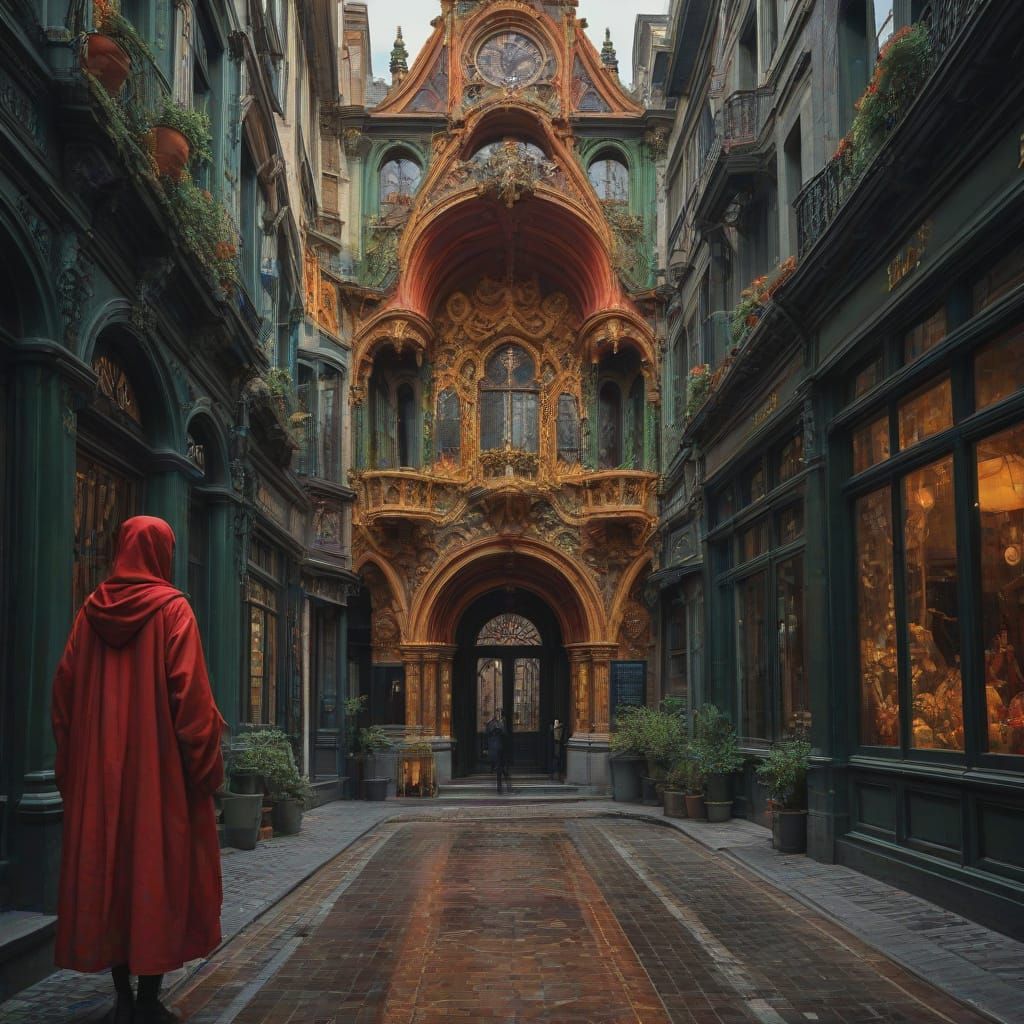 Surreal Gran Place Brussels in Hyperrealistic Style