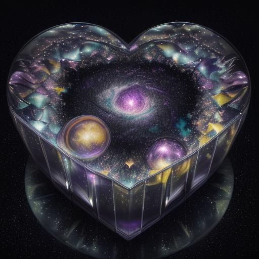 Van Gogh Inspired Galactic Abstract View