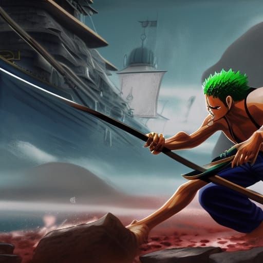 Zoro Battleship: One Piece Anime Key Visual