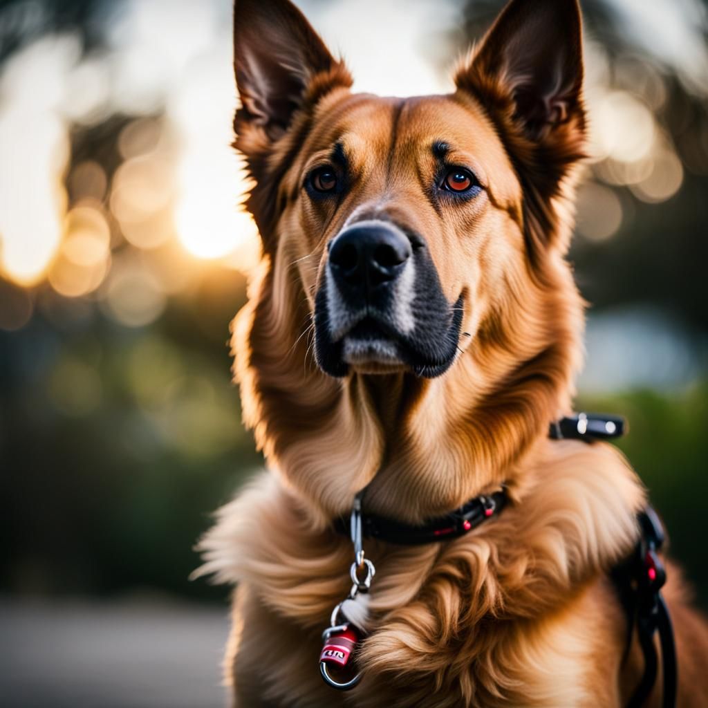 Dog Portrait with Bokeh, Professional Photography
