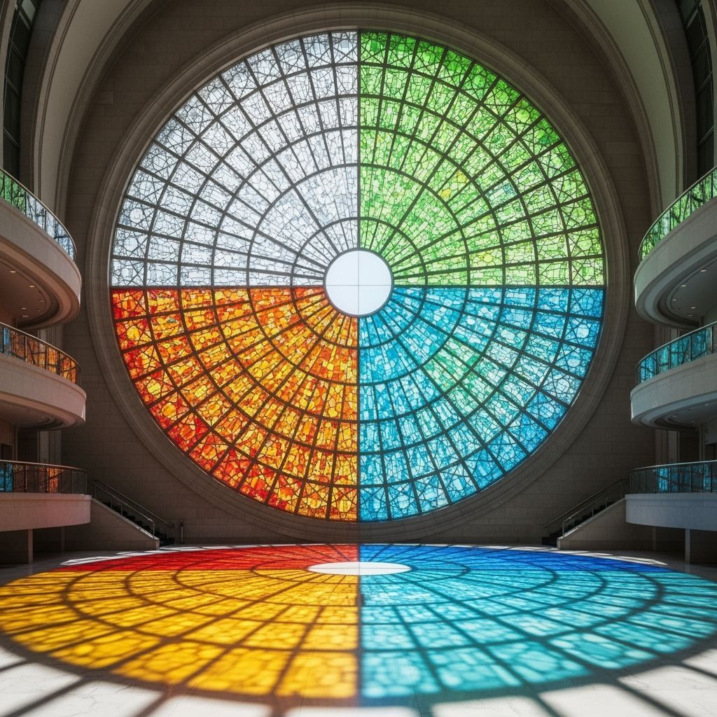 Stained Glass Window: Seasons in Harmony