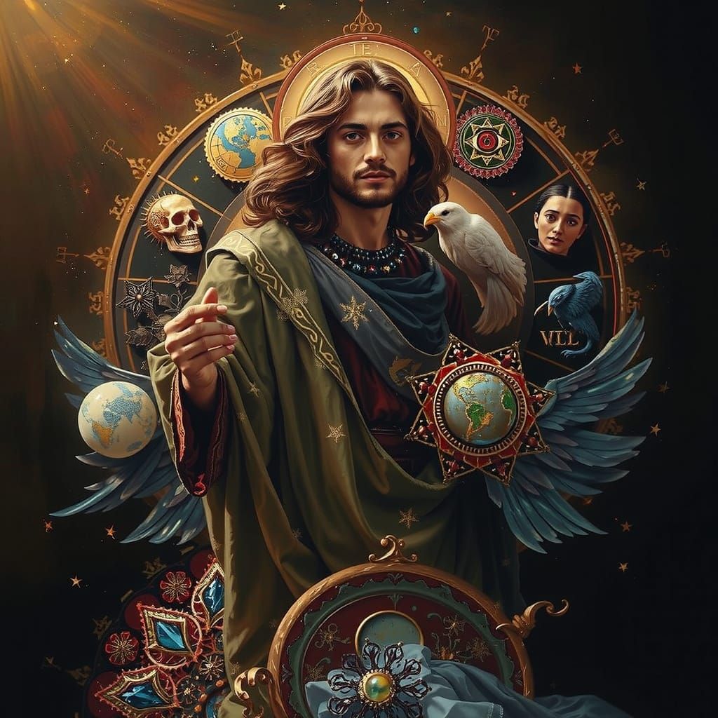 Masterpiece Painting of Beauty and Truth