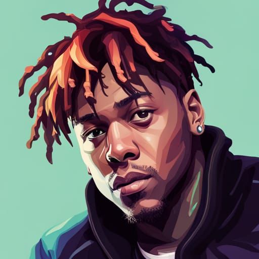 Juice WRLD Portrait in Artgerm and WLOP Style