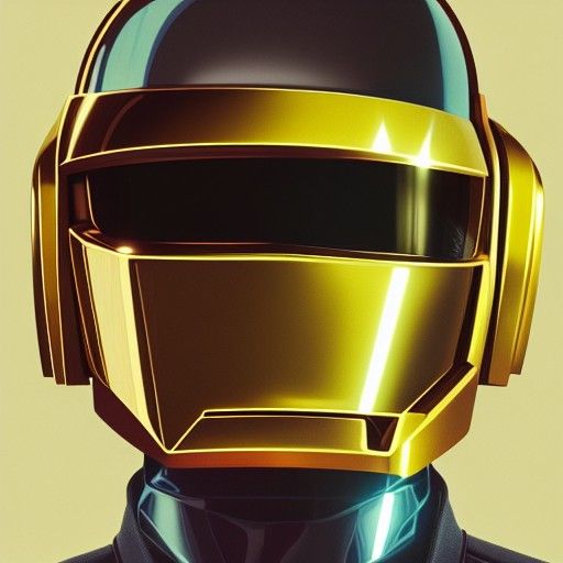 Daft Punk Portrait in Artgerm Style