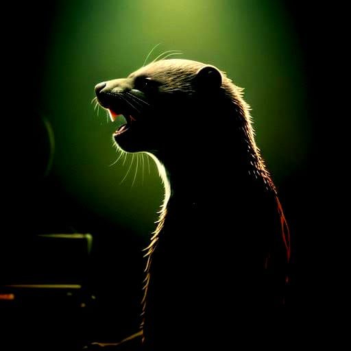 Punk Rock Otter: A Cinematic Film Still