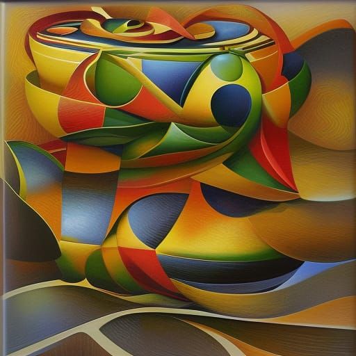 Psychedelic Abstract Art of Bejeweled Metallic Objects