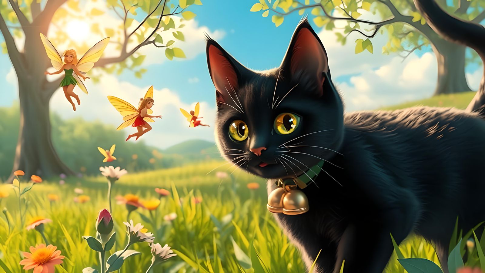 Black Cat's Fairy Chase: Cel-Shaded Animation