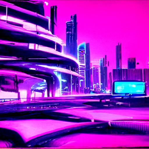 Cyberpunk Cityscape: Neon Retro Future