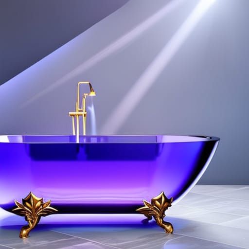 Tanzanite bath tub made of real Tanzanite crystal & tanzanite vibes& crystal vibes& shimmery vibes& fantasy vibes& magic...