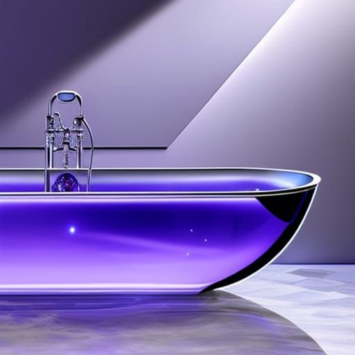 Tanzanite bath tub made of real Tanzanite crystal & tanzanite vibes& crystal vibes& shimmery vibes& fantasy vibes& magic...