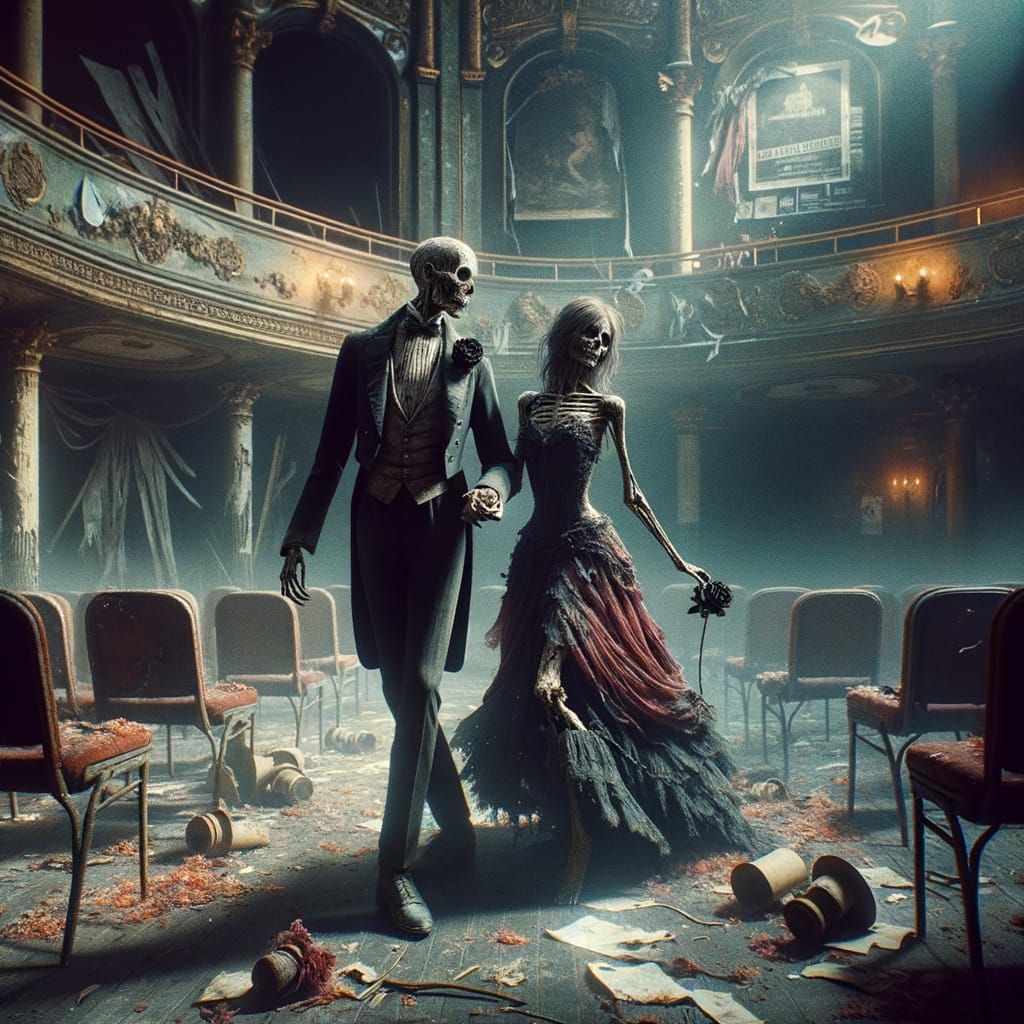 Undead Dancers Waltz in Ruined Theater