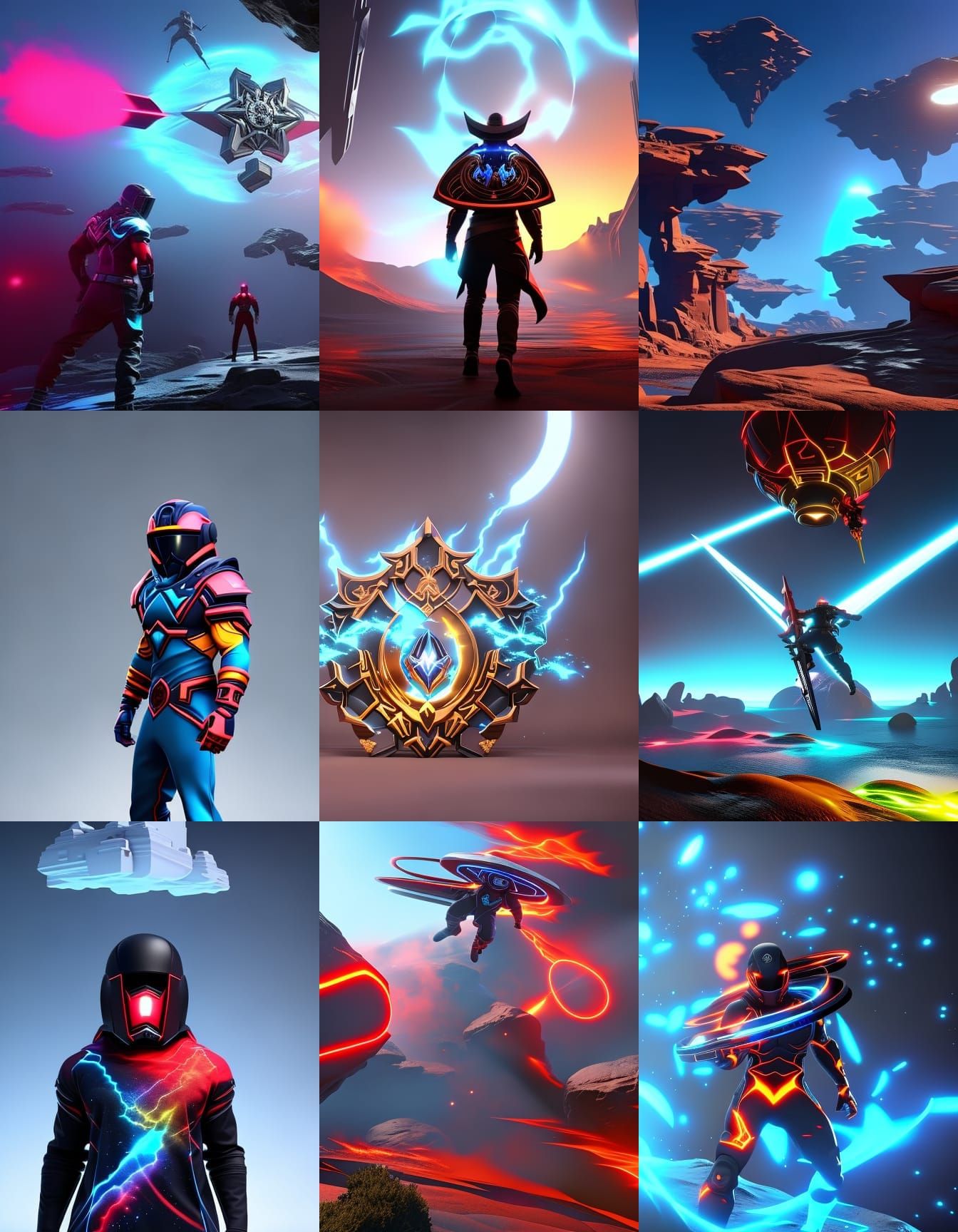 Cosmic Energy Being: 3D Cinematic T-Shirt Design