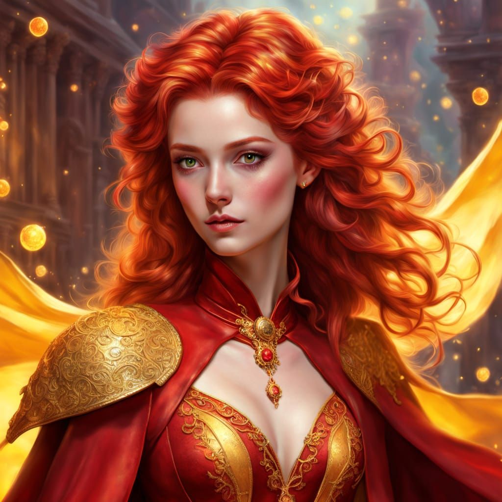 Red Butler in Dreamy Ethereal Style