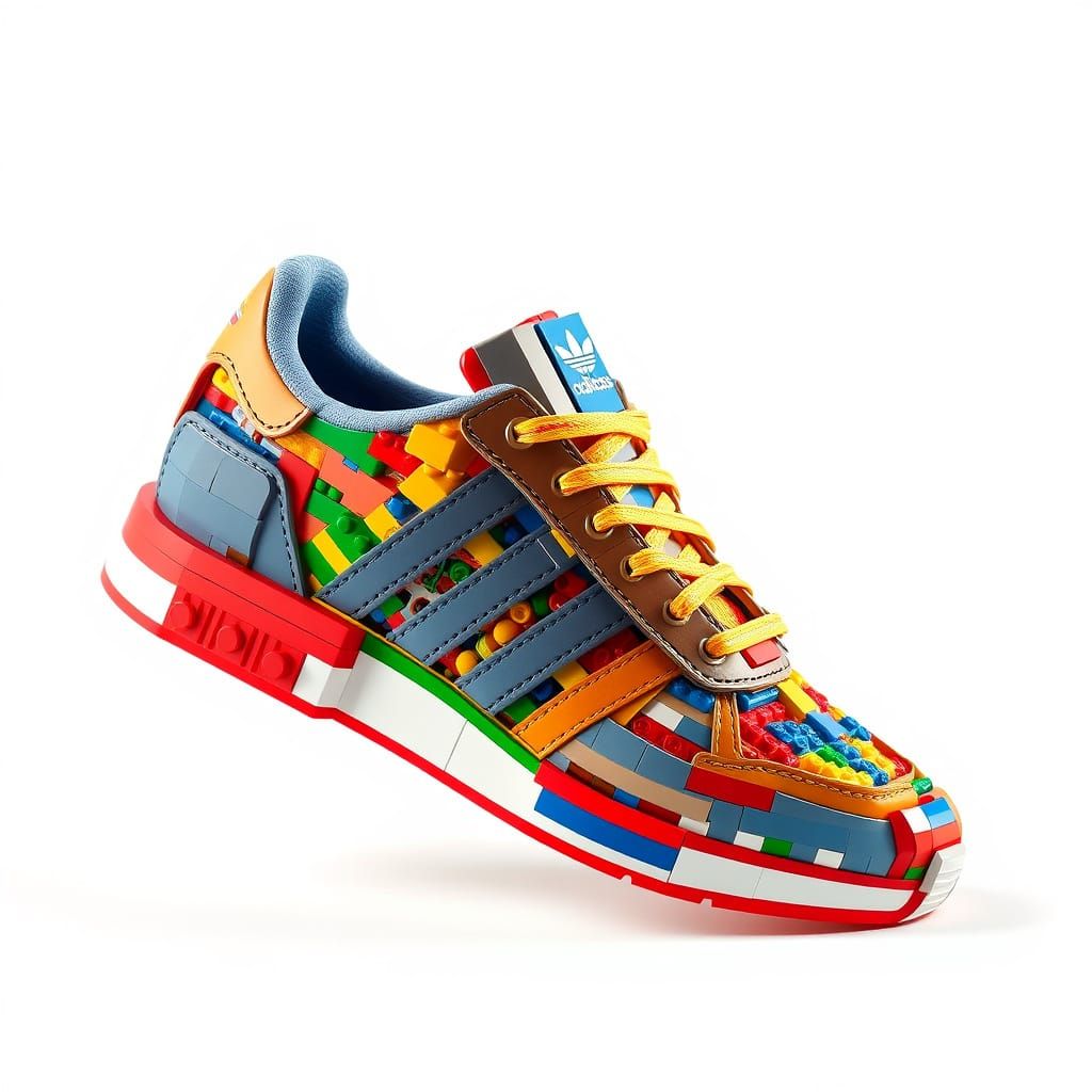 Lego Adidas Sneaker: A Playful Photorealistic Creation