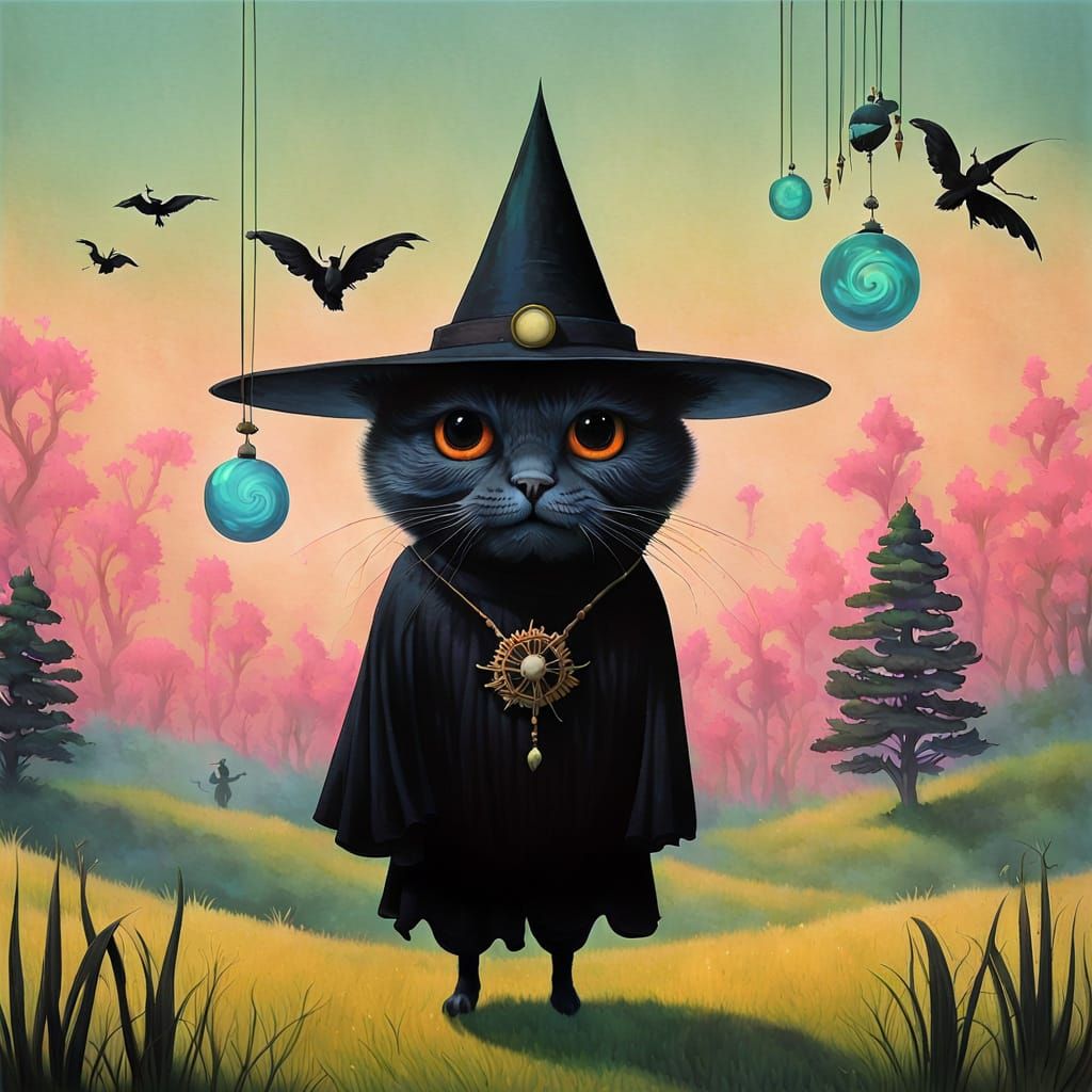 Surreal Whimsical Witchy Creature by Kehoe