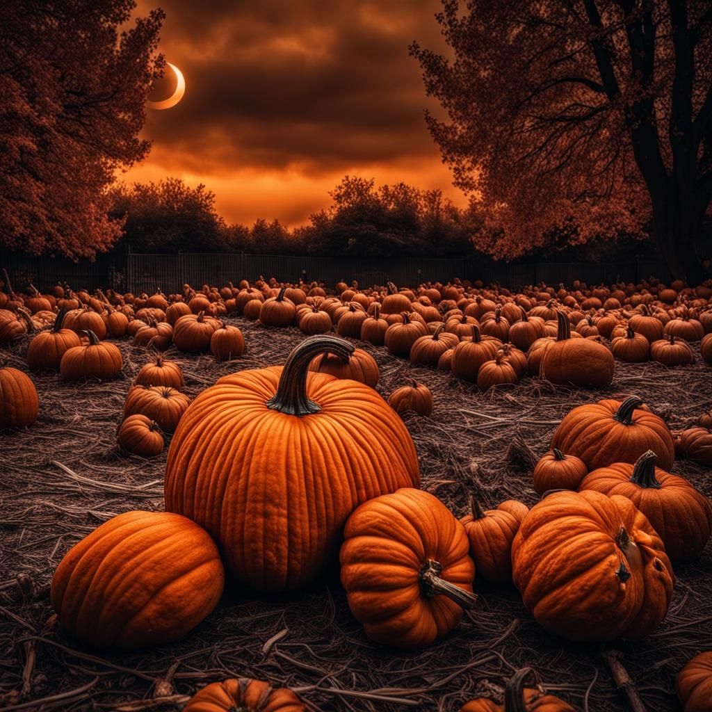Hyperrealistic Great Pumpkin in Cinematic HDR