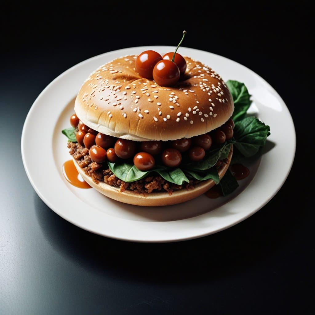 Martian Retro Cafe in Film Noir Style