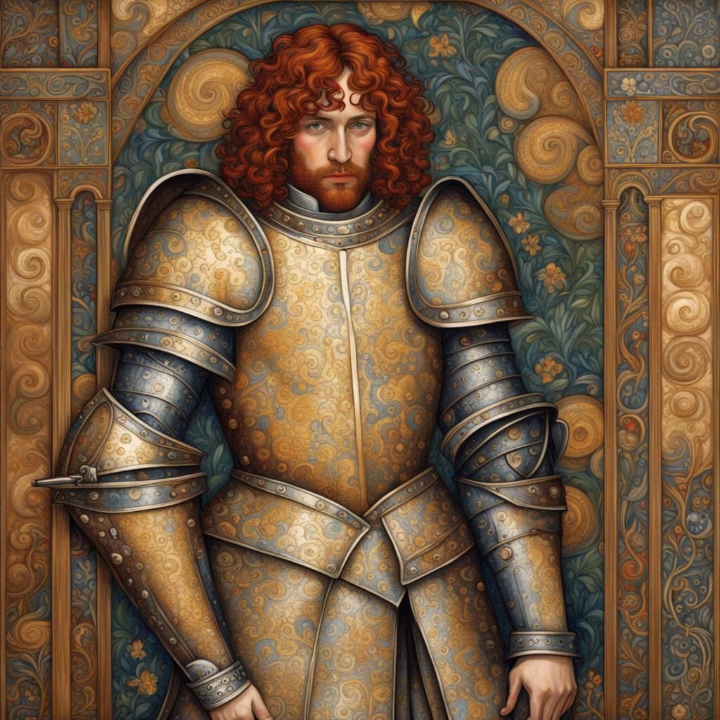 Lancelot in Art Nouveau Style