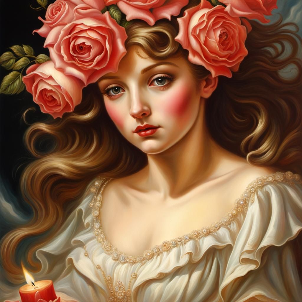 Roses woman