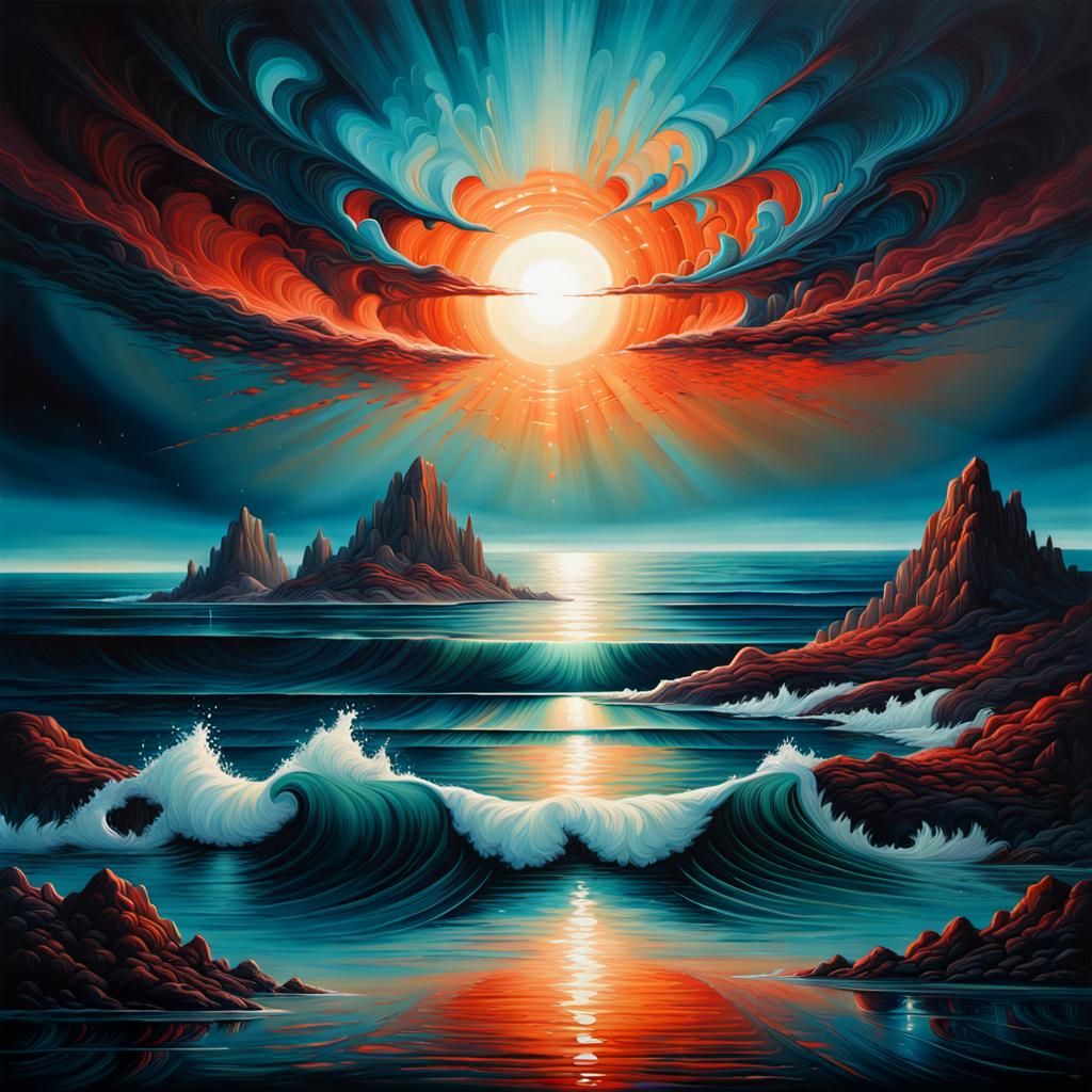 Abstract Sea Landscape