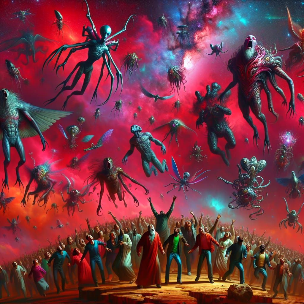 Colossal Alien Invasion: A Thrilling Descent on Earth