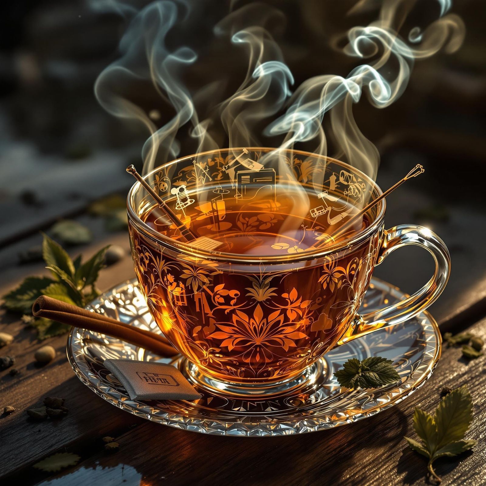 Band of Vapor Plays Music Around Teacup