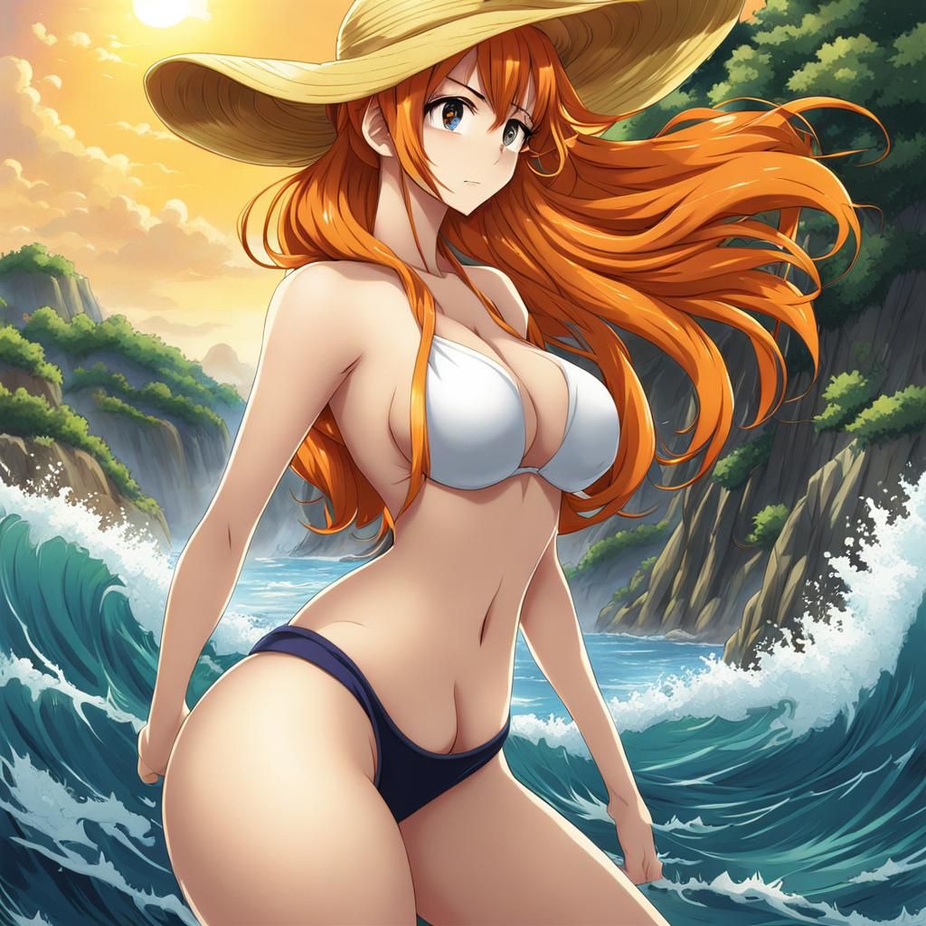 Anime Style Nude Figure in Manga Key Visual