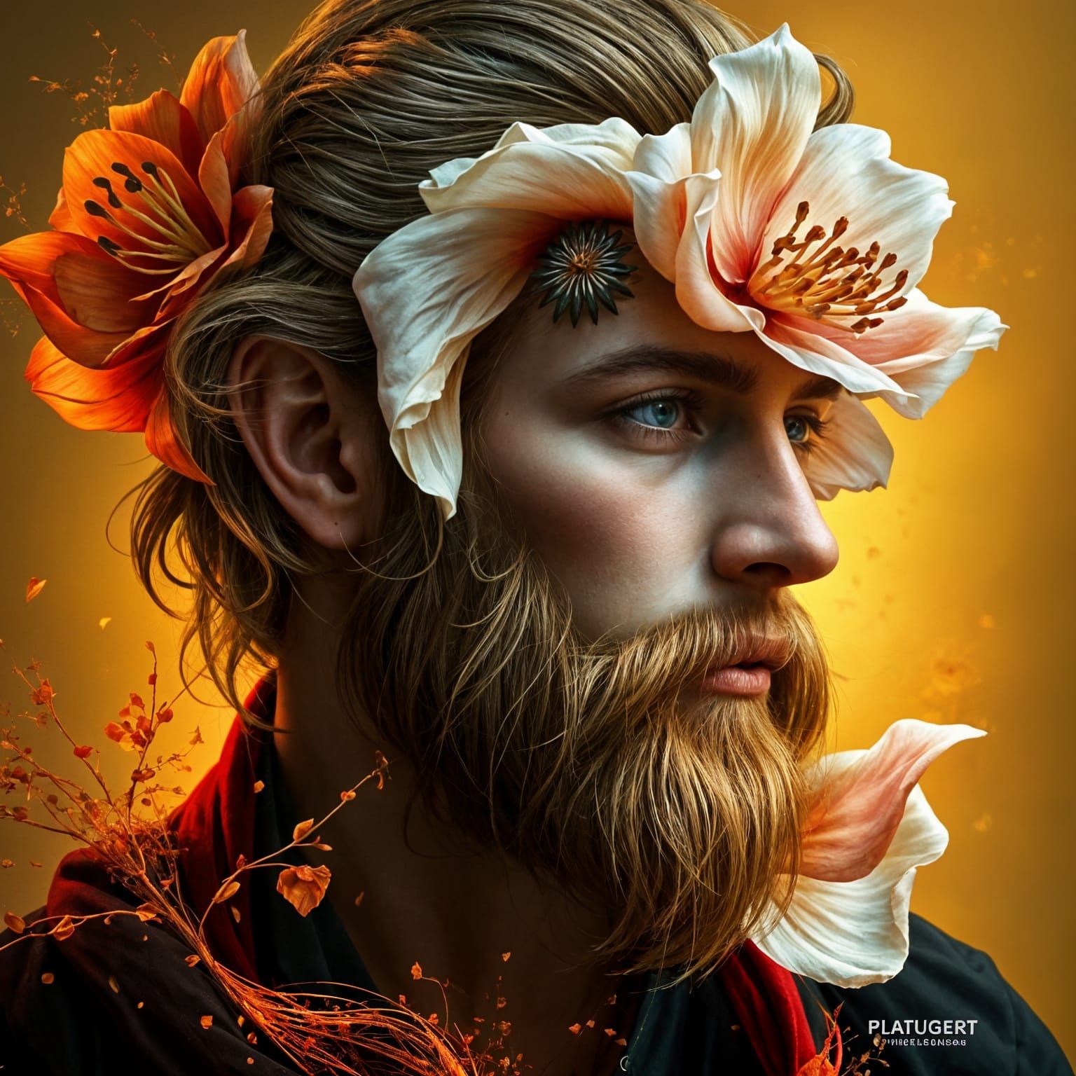 Perfume Inspiration Portrait in Hyperdetailed Digital Art
