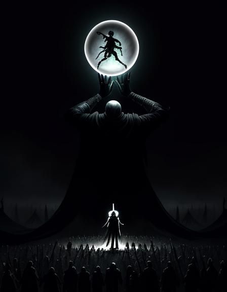 Death Tarot Card: Etching-Style Horror