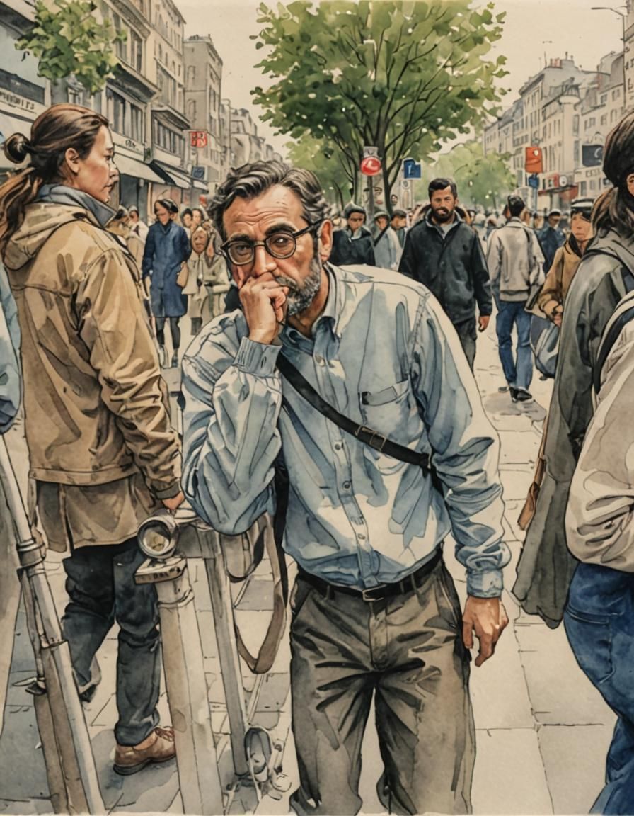 Simple Colorful Cartoon Style Image