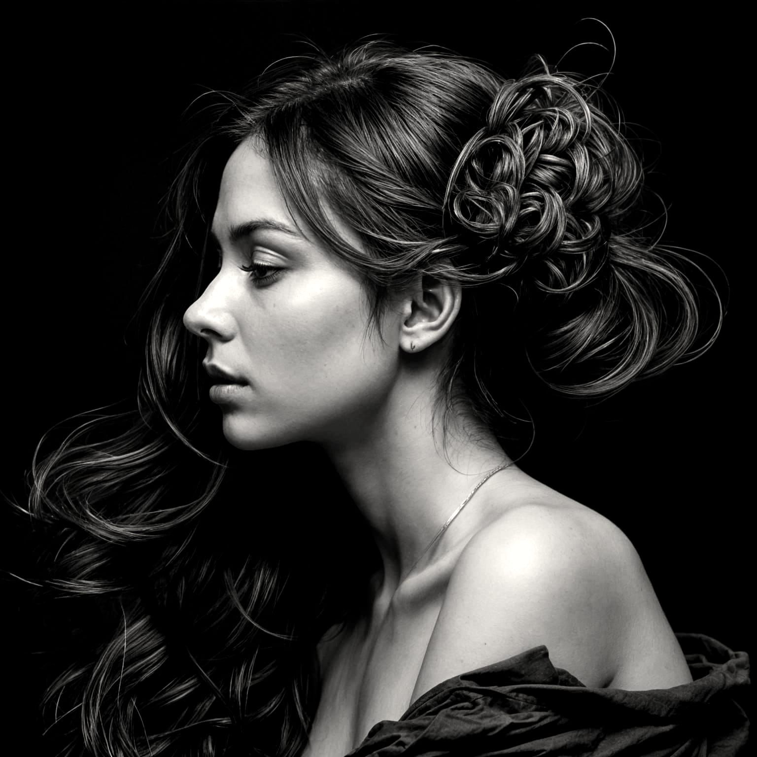 Night Scented Stock in Charcoal Artistry