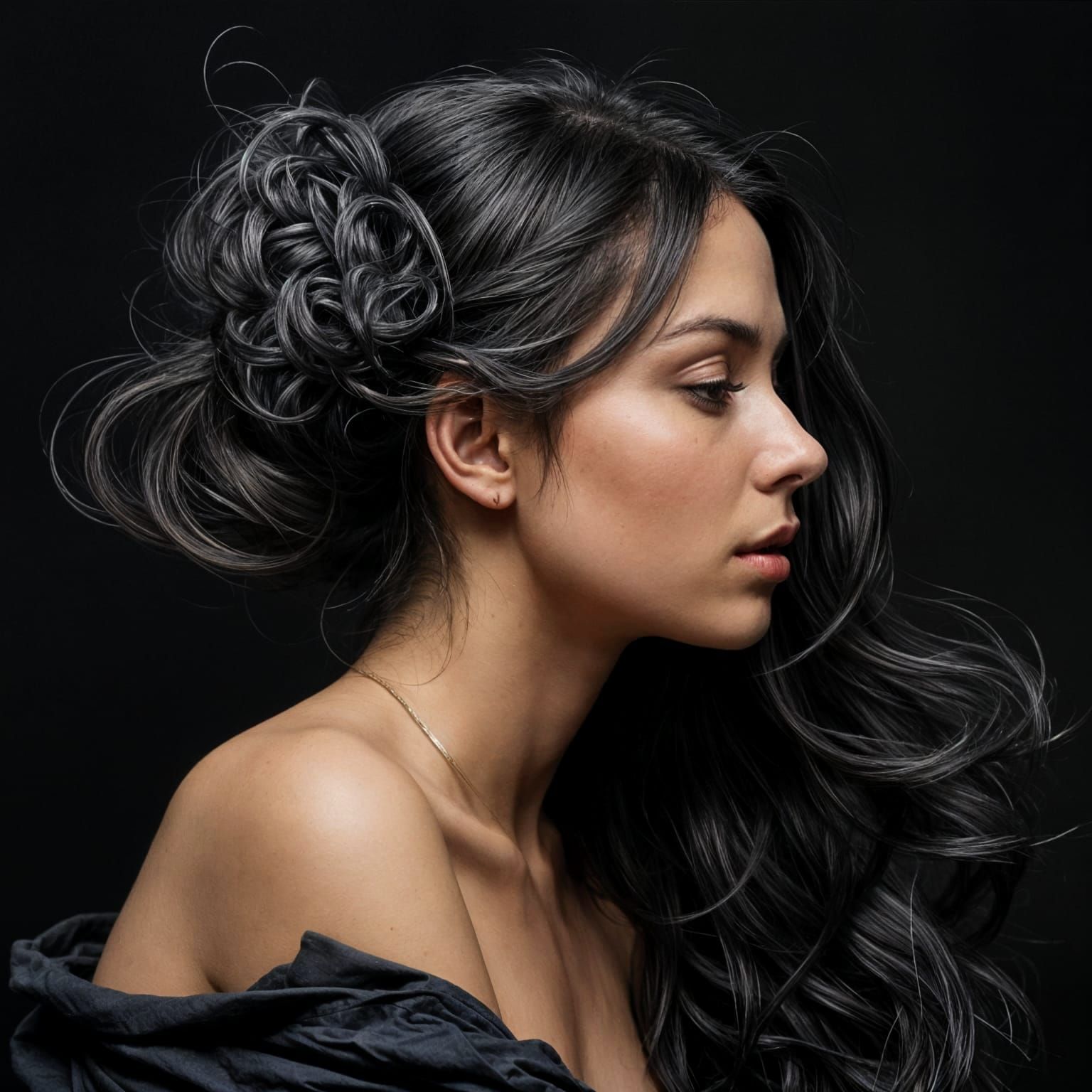 Surreal Charcoal Artistry of Night Blooming Flowers