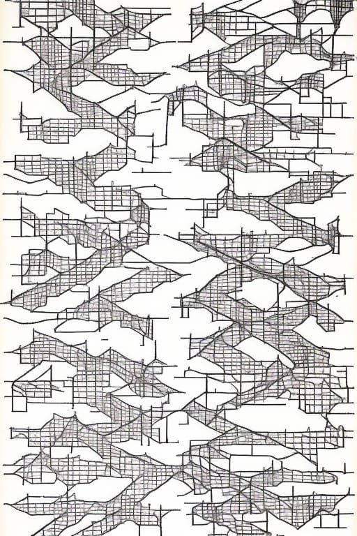 Abstract Graphic Score in Black and White