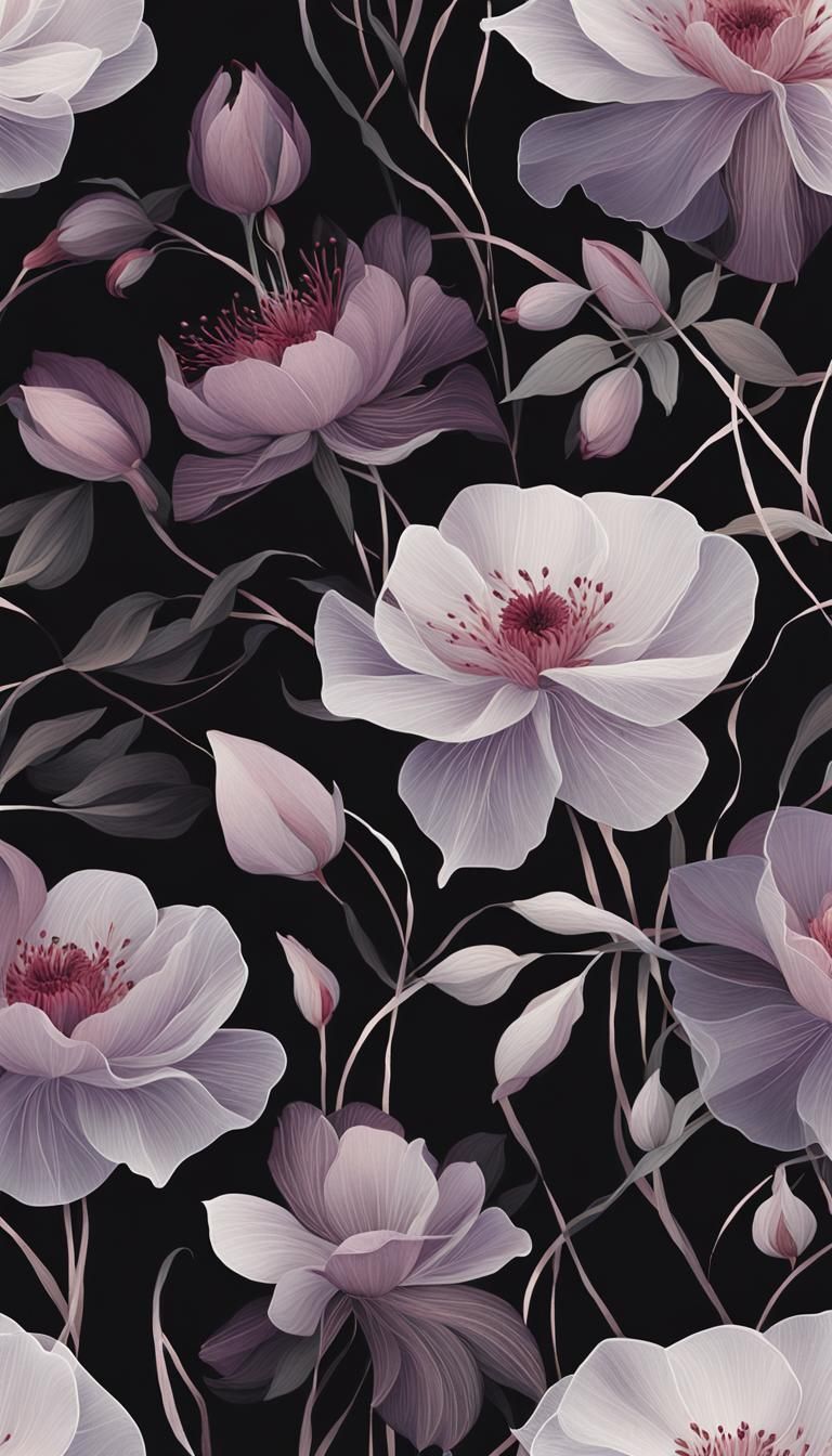 Ethereal Blossoms in Dreamlike Style
