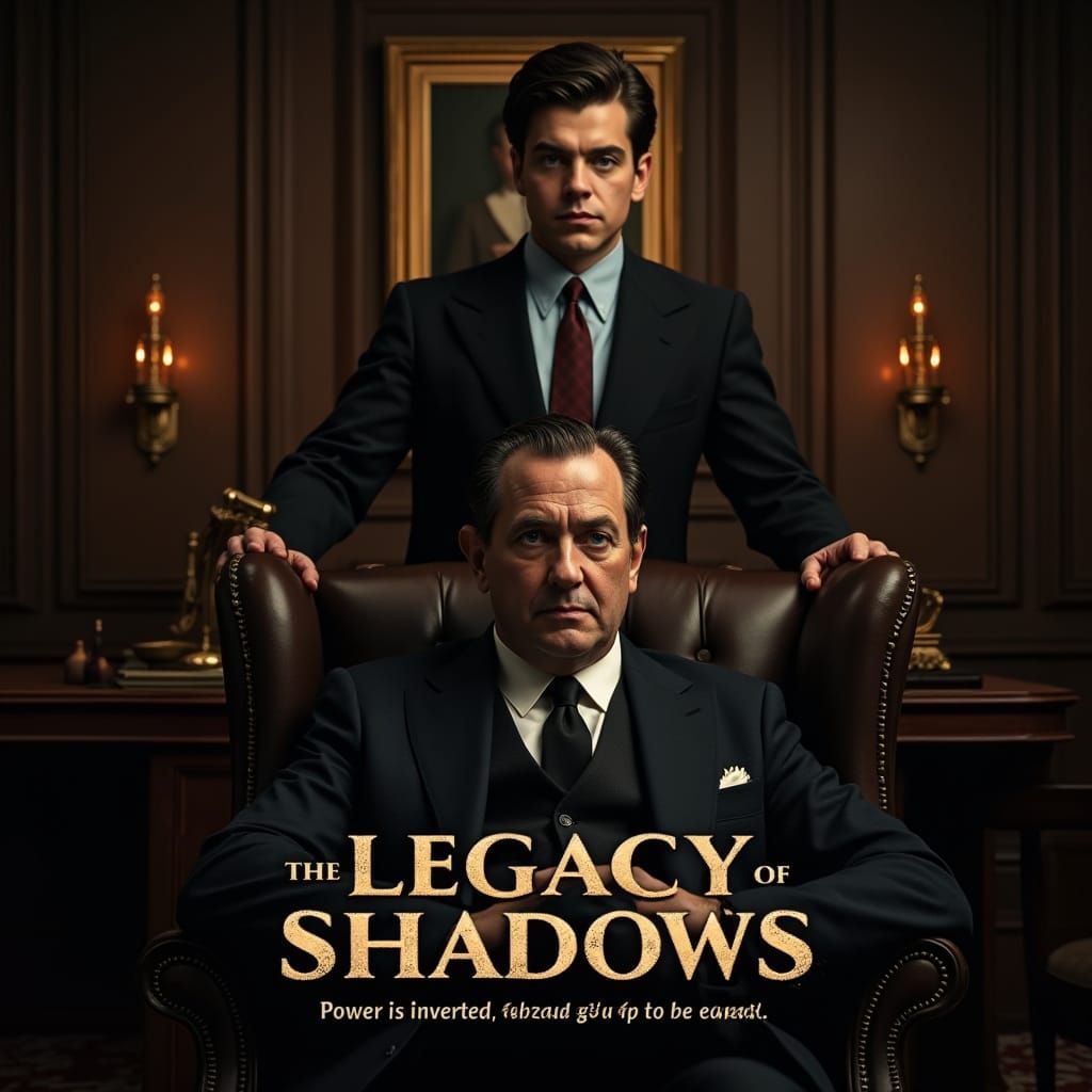 Mafia Drama Scene in Sepia Tones