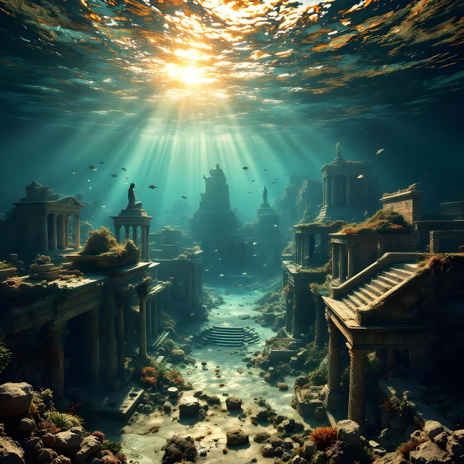 Underwater City of Thonis-Heraklion in 3D