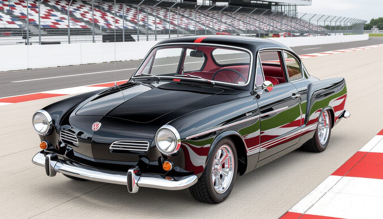 Resto-Mod VW Ghia 'Razor Edge' at the Racetrack