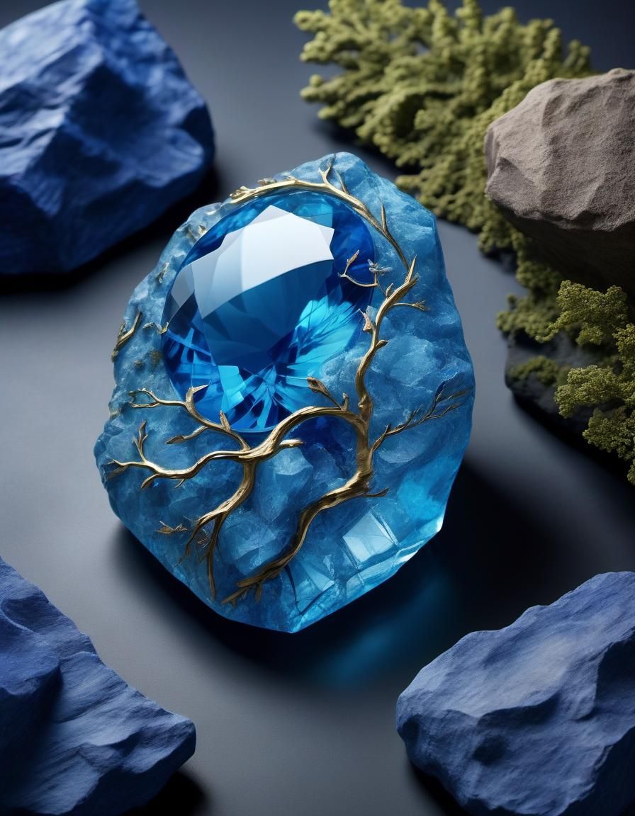 Exquisite Azure Stone: A Mesmerizing Gemstone