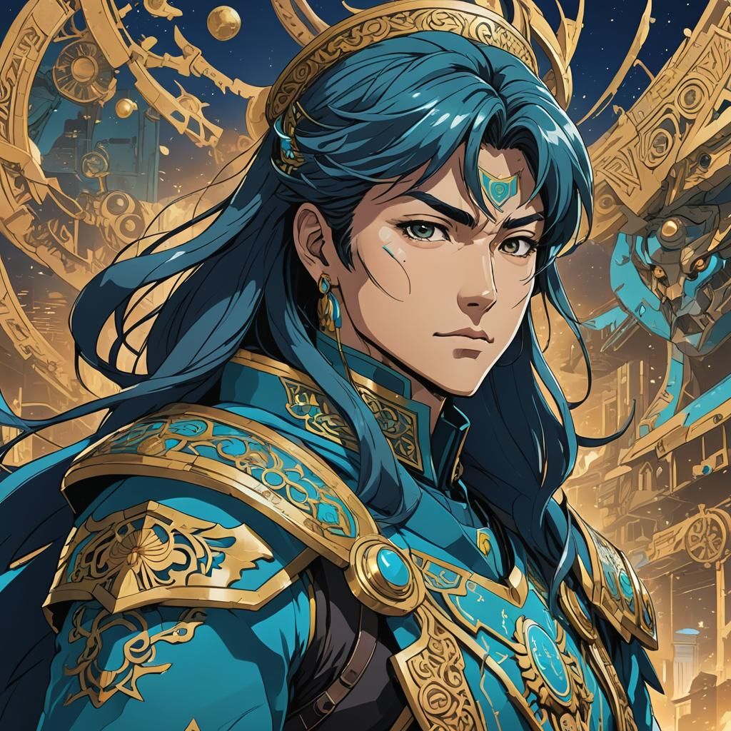 Kazakhstan as Epic Anime Warrior