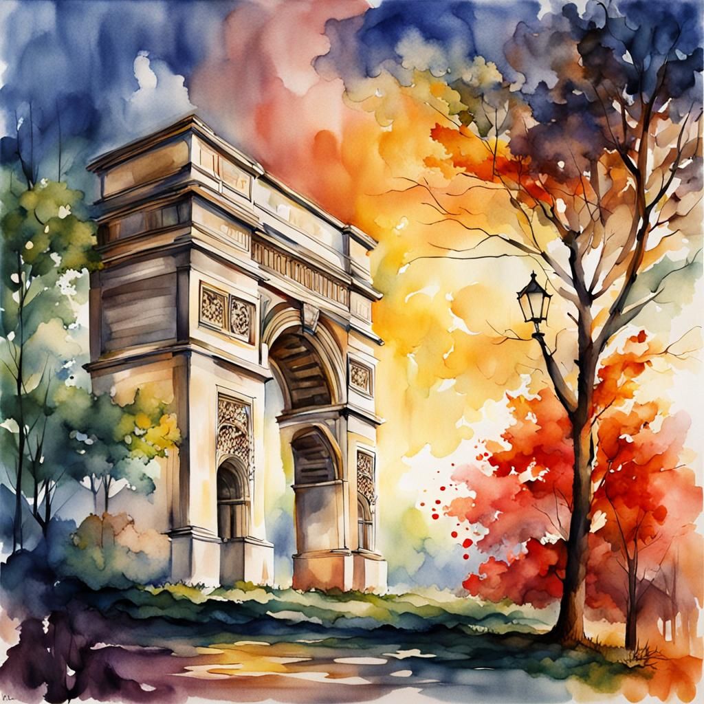 The Triumph arch in Paris..